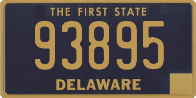 DE license plate 93895