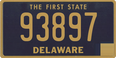 DE license plate 93897
