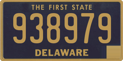 DE license plate 938979