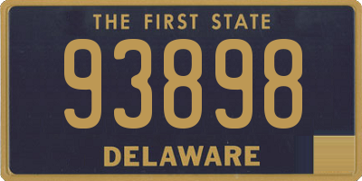 DE license plate 93898