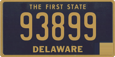 DE license plate 93899