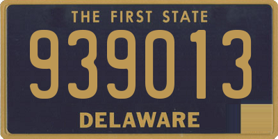 DE license plate 939013