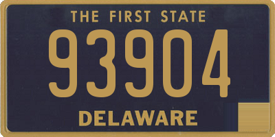 DE license plate 93904