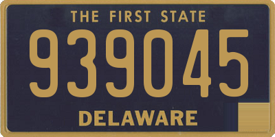 DE license plate 939045