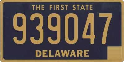 DE license plate 939047