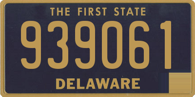 DE license plate 939061