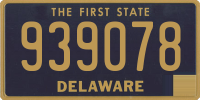 DE license plate 939078