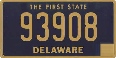 DE license plate 93908