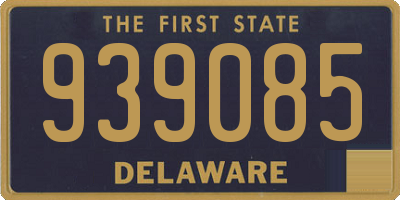 DE license plate 939085