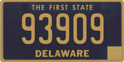 DE license plate 93909