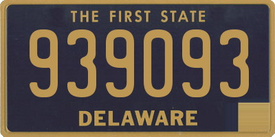 DE license plate 939093