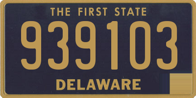 DE license plate 939103