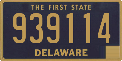 DE license plate 939114