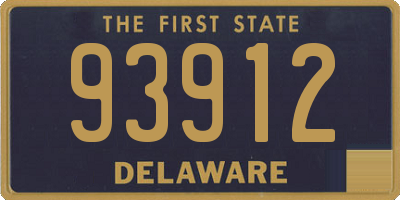 DE license plate 93912