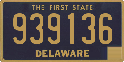 DE license plate 939136