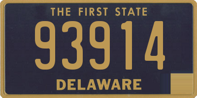 DE license plate 93914