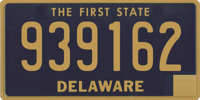 DE license plate 939162