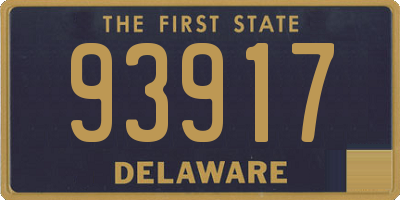 DE license plate 93917