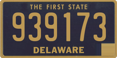 DE license plate 939173