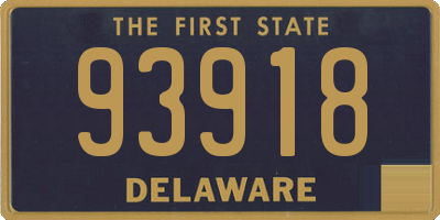 DE license plate 93918