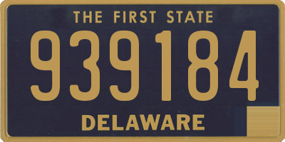 DE license plate 939184