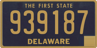 DE license plate 939187
