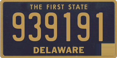 DE license plate 939191