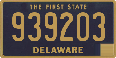 DE license plate 939203