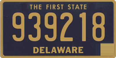 DE license plate 939218