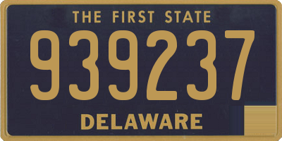DE license plate 939237