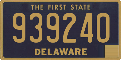 DE license plate 939240