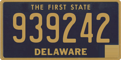 DE license plate 939242