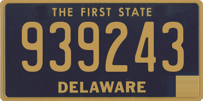 DE license plate 939243