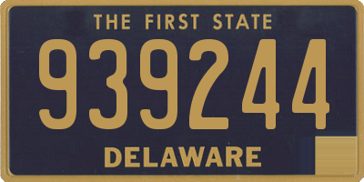 DE license plate 939244
