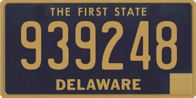 DE license plate 939248