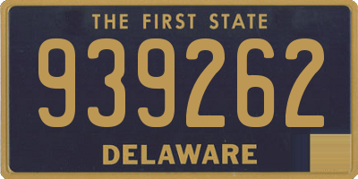 DE license plate 939262