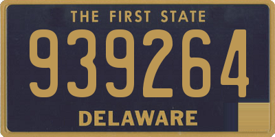 DE license plate 939264