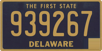DE license plate 939267