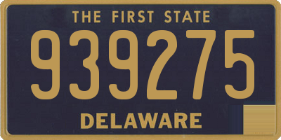 DE license plate 939275