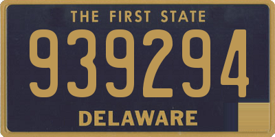 DE license plate 939294