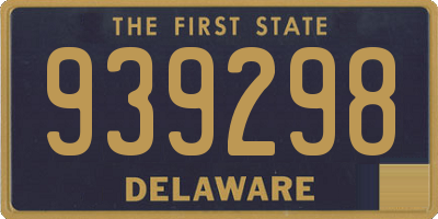 DE license plate 939298