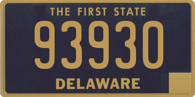 DE license plate 93930