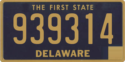 DE license plate 939314
