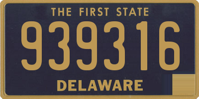 DE license plate 939316