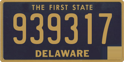 DE license plate 939317