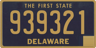 DE license plate 939321