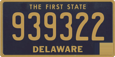 DE license plate 939322