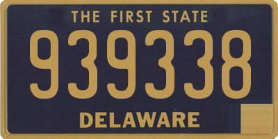 DE license plate 939338