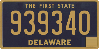 DE license plate 939340