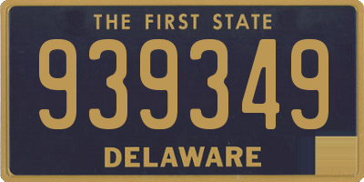 DE license plate 939349